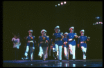 Dancing generals in a scene from the Broadway musical "Evita." (New York)