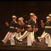 Dancing generals in a scene from the Broadway musical "Evita." (New York)