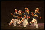 Dancing generals in a scene from the Broadway musical "Evita." (New York)