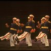 Dancing generals in a scene from the Broadway musical "Evita." (New York)