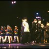 Dancing generals in a scene from the Broadway musical "Evita." (New York)