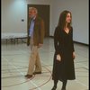 Director Harold Prince rehearsing w. Patti LuPone for the Broadway production of the musical "Evita." (New York)