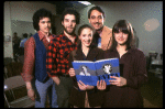 L-R) Mark Syers, Mandy Patinkin, Patti LuPone, Bob Gunton and Jane Ohringer from the Broadway production of the musical "Evita." (New York)