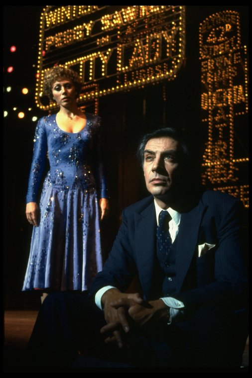 Jerry Orbach and Wanda Richert in a scene from the Broadway production ...