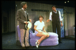 R-C) Jerry Orbach and Wanda Richert in a scene from the Broadway production of the musical "42nd Street." (New York)