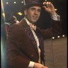 Lee Roy Reams wearing a top hat in a scene from the Broadway production of the musical "42nd Street." (New York)