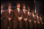 Lee Roy Reams (3L) in a scene from the Broadway production of the musical "42nd Street." (New York)