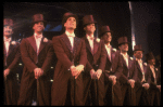 Lee Roy Reams (3L) in a scene from the Broadway production of the musical "42nd Street." (New York)