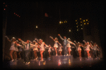 Lee Roy Reams (C) performing "We're In The Money" in a scene from the Broadway production of the musical "42nd Street." (New York)