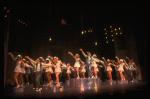 Lee Roy Reams (C) performing "We're In The Money" in a scene from the Broadway production of the musical "42nd Street." (New York)