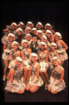 Lee Roy Reams (C) performing "We're In The Money" in a scene from the Broadway production of the musical "42nd Street." (New York)