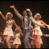 Lee Roy Reams (C) performing "We're In The Money" in a scene from the Broadway production of the musical "42nd Street." (New York)