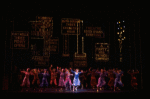 Wanda Richert (C) in a scene from the Broadway production of the musical "42nd Street." (New York)