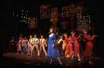 Wanda Richert (C) in a scene from the Broadway production of the musical "42nd Street." (New York)