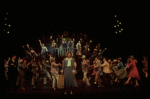 Wanda Richert (C) in a scene from the Broadway production of the musical "42nd Street." (New York)