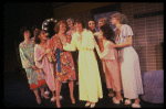 Karen Prunczik, Wanda Richert and unidentified others in a scene from the Broadway production of the musical "42nd Street." (New York)