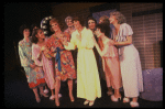 Karen Prunczik, Wanda Richert and unidentified others in a scene from the Broadway production of the musical "42nd Street." (New York)