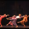 Wanda Richert (2L) in a scene from the Broadway production of the musical "42nd Street." (New York)