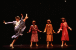Wanda Richert (R) in a scene from the Broadway production of the musical "42nd Street." (New York)
