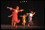 Wanda Richert (L) in a scene from the Broadway production of the musical "42nd Street." (New York)