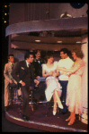 Lee Roy Reams (2L), Wanda Richert (3L) and Jerry Orbach (2R) in a scene from the Broadway production of the musical "42nd Street." (New York)
