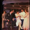 Lee Roy Reams (2L), Wanda Richert (3L) and Jerry Orbach (2R) in a scene from the Broadway production of the musical "42nd Street." (New York)