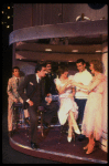 Lee Roy Reams (2L), Wanda Richert (3L) and Jerry Orbach (2R) in a scene from the Broadway production of the musical "42nd Street." (New York)