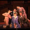 Jerry Orbach (2R), Joseph Bova (L), Lee Roy Reams (2L) and Wanda Richert (C) in a scene from the Broadway production of the musical "42nd Street." (New York)