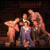 Jerry Orbach (2R), Joseph Bova (L), Lee Roy Reams (2L) and Wanda Richert (C) in a scene from the Broadway production of the musical "42nd Street." (New York)