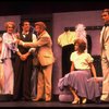 Wanda Richert (2L), Tammy Grimes (R) and Jerry Orbach (2R) in a scene from the Broadway production of the musical "42nd Street." (New York)