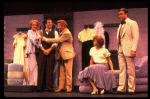 Wanda Richert (2L), Tammy Grimes (R) and Jerry Orbach (2R) in a scene from the Broadway production of the musical "42nd Street." (New York)