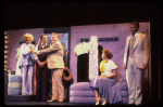 Wanda Richert (2L), Tammy Grimes (R) and Jerry Orbach (2R) in a scene from the Broadway production of the musical "42nd Street." (New York)