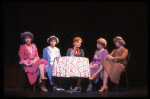 Carole Cook (3L) and Wanda Richert (2R) in a scene from the Broadway production of the musical "42nd Street." (New York)