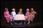 Carole Cook (3L) and Wanda Richert (2R) in a scene from the Broadway production of the musical "42nd Street." (New York)