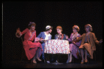 Carole Cook (3L) and Wanda Richert (2R) in a scene from the Broadway production of the musical "42nd Street." (New York)