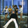 Gower Champion, Karen Prunczik and other unidentified chorus girls during a rehearsal for the Broadway production of the musical "42nd Street." (New York)