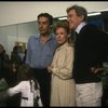 Director Gower Champion (R) w. actors Jerry Orbach (L) and Tammy Grimes (C) during a rehearsal for the Broadway production of the musical "42nd Street." (New York)