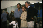 Director Gower Champion (R) w. actors Jerry Orbach (L) and Tammy Grimes (C) during a rehearsal for the Broadway production of the musical "42nd Street." (New York)