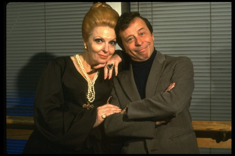 L-R) Actors Carole Cook and Joseph Bova during a rehearsal for the ...