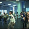 Dancers during a rehearsal for the Broadway musical "42nd Street." (New York)