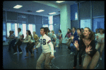 Dancers during a rehearsal for the Broadway musical "42nd Street." (New York)