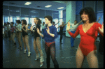 Dancers during a rehearsal for the Broadway musical "42nd Street." (New York)