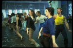 Dancers during a rehearsal for the Broadway musical "42nd Street." (New York)