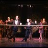 L-R) David Carroll, Michael Jeter and cast performing "We'll Take A Glass Together" in a scene from the Broadway production of the musical "Grand Hotel." (New York)