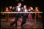 L-R) David Carroll, Michael Jeter and cast performing "We'll Take A Glass Together" in a scene from the Broadway production of the musical "Grand Hotel." (New York)