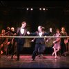 L-R) David Carroll, Michael Jeter and cast performing "We'll Take A Glass Together" in a scene from the Broadway production of the musical "Grand Hotel." (New York)