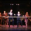 L-R) David Carroll, Michael Jeter and cast performing "We'll Take A Glass Together" in a scene from the Broadway production of the musical "Grand Hotel." (New York)