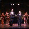 L-R) David Carroll, Michael Jeter and cast performing "We'll Take A Glass Together" in a scene from the Broadway production of the musical "Grand Hotel." (New York)