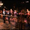 L-R) David Carroll, Michael Jeter and cast performing "We'll Take A Glass Together" in a scene from the Broadway production of the musical "Grand Hotel." (New York)