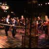 L-R) David Carroll, Michael Jeter and cast performing "We'll Take A Glass Together" in a scene from the Broadway production of the musical "Grand Hotel." (New York)
